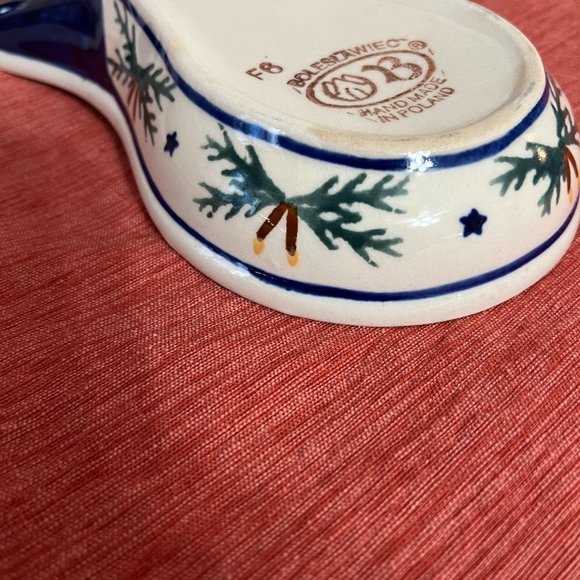 Polish Pottery Boleslawiec Spoon rest stars Americana - Picture 4 of 4